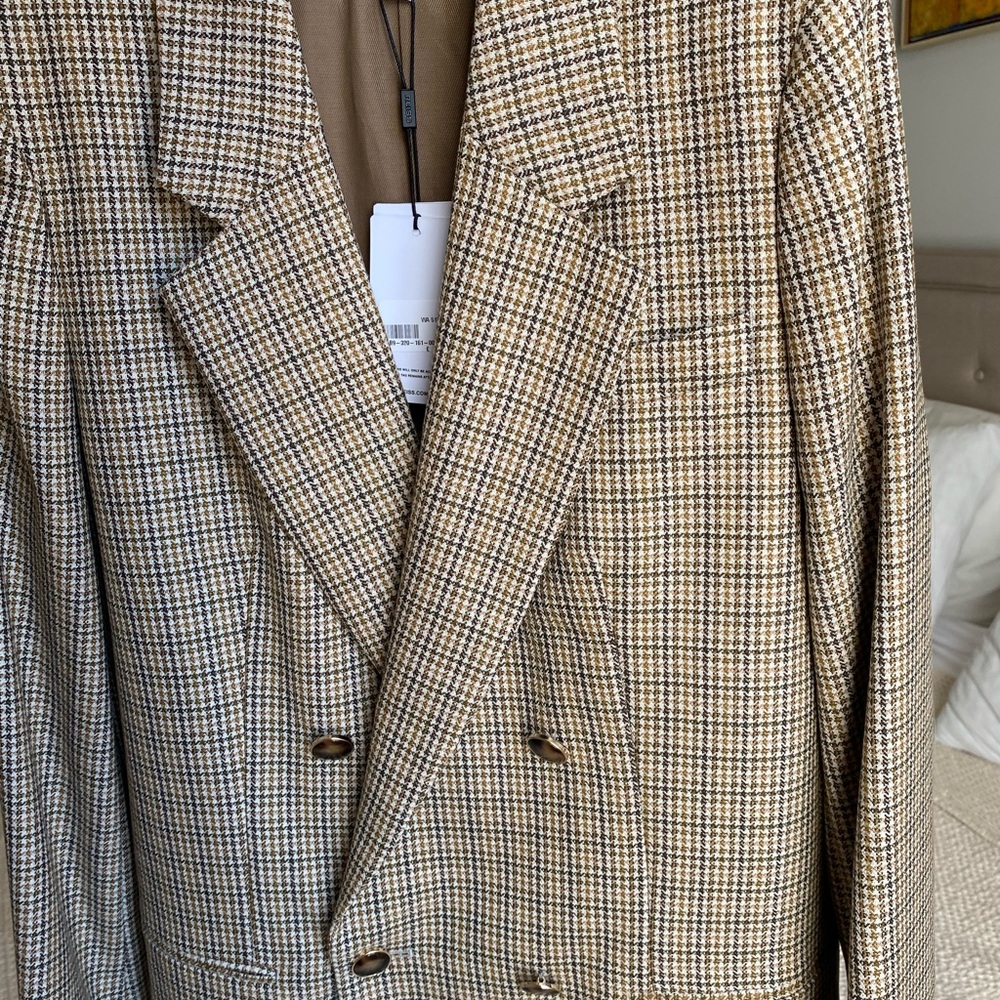 Reiss Beige Checkered Women’s Blazer